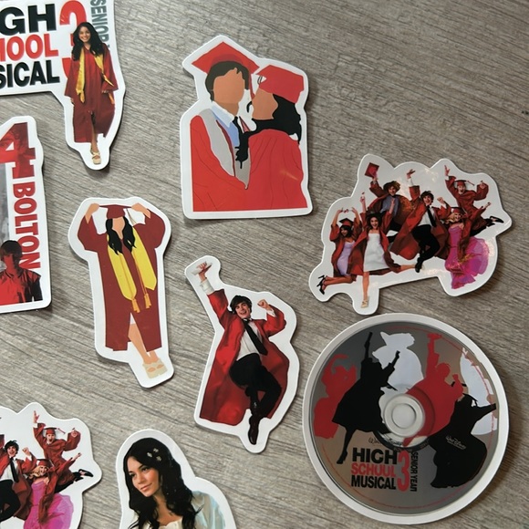 high school musical three senior year graduation set of 16 stickers nwt - Picture 5 of 5